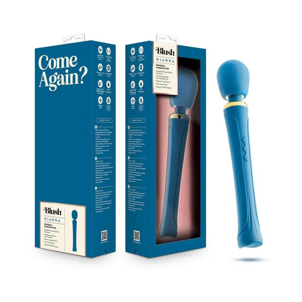 Blush Collection Dianna Rechargeable Silicone Massager - Teal - Buy At Luxury Toy X - Free 3-Day Shipping