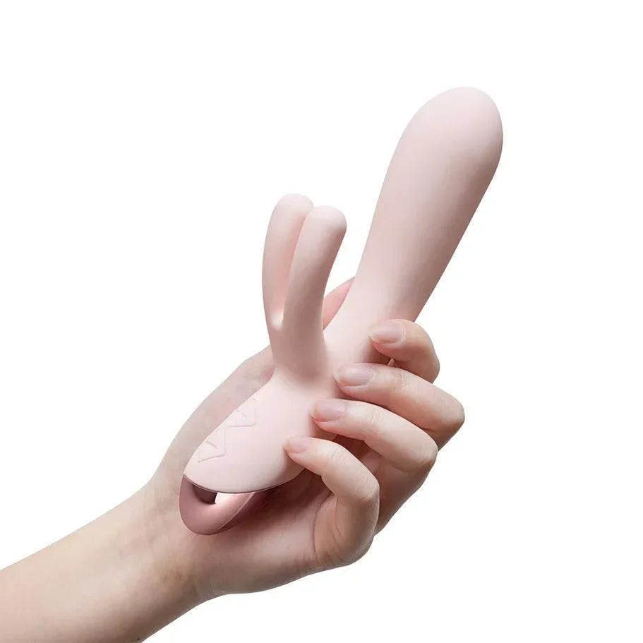 Blush Collection Elora Rechargeable Silicone Rabbit Vibrator - Pink - Buy At Luxury Toy X - Free 3-Day Shipping