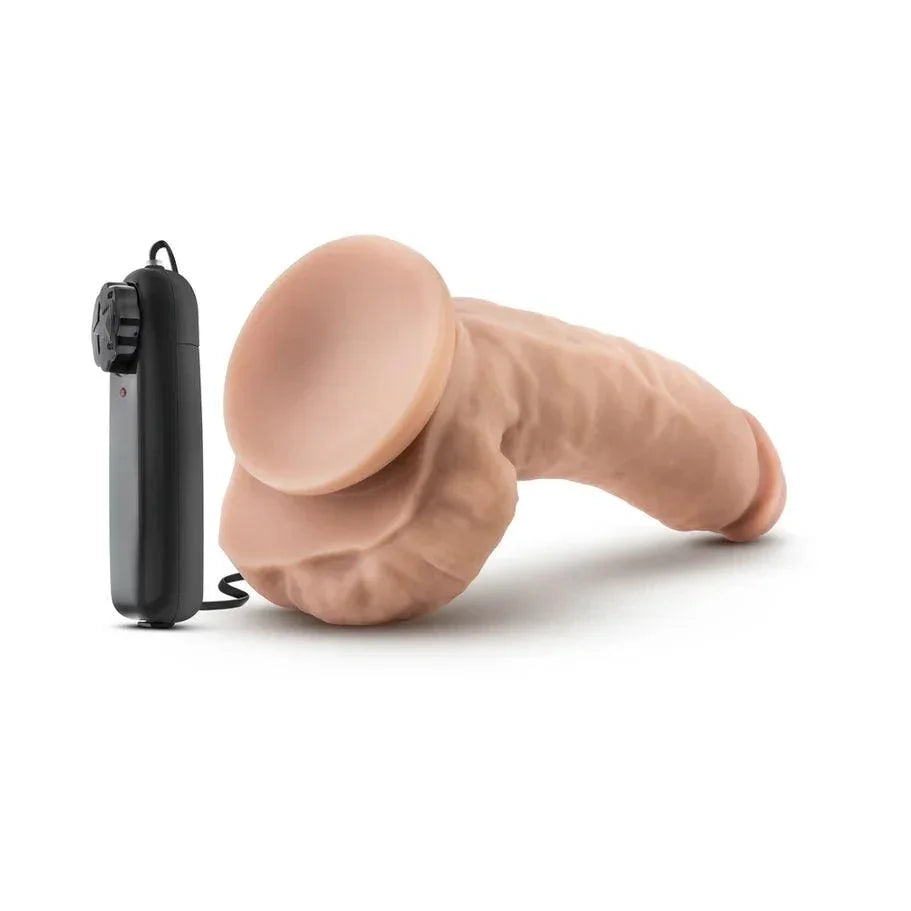 Blush Coverboy Tennis Champ Vibrating Dildo with Balls 9in - Buy At Luxury Toy X - Free 3-Day Shipping