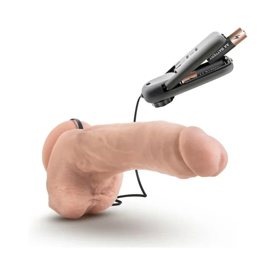 Blush Coverboy Tennis Champ Vibrating Dildo with Balls 9in - Buy At Luxury Toy X - Free 3-Day Shipping