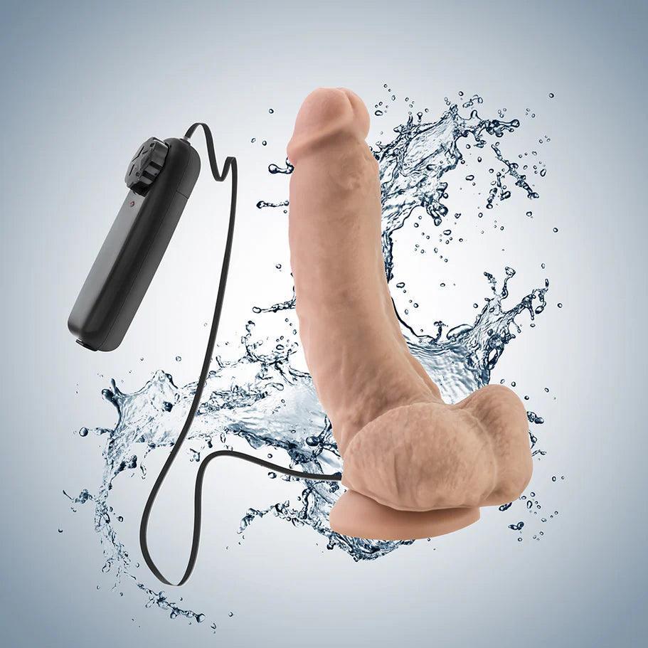 Blush Coverboy Tennis Champ Vibrating Dildo with Balls 9in - Buy At Luxury Toy X - Free 3-Day Shipping