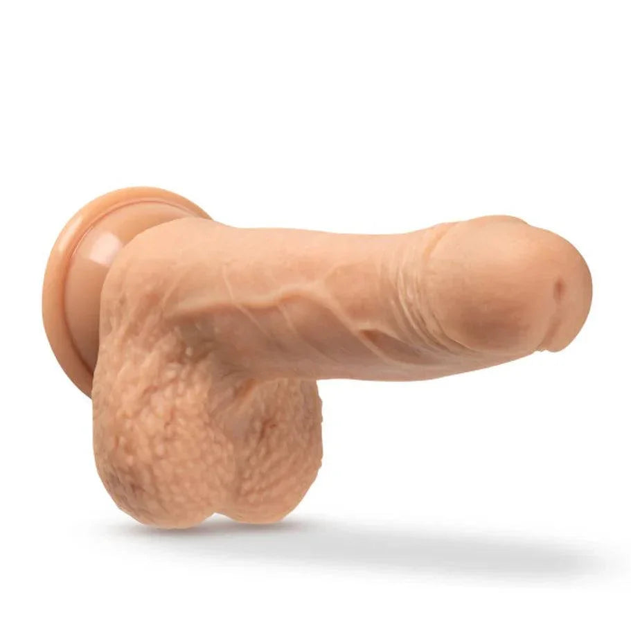 Blush Dr. Skin Dr. Grey Remote-Controlled 7 in. Thumping Dildo with Balls - Buy At Luxury Toy X - Free 3-Day Shipping