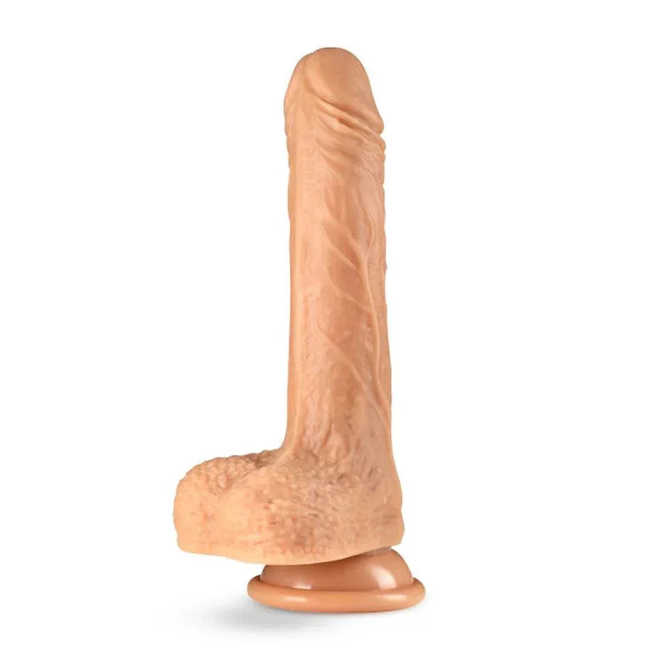 Blush Dr. Skin Dr. Grey Remote-Controlled 7 in. Thumping Dildo with Balls - Buy At Luxury Toy X - Free 3-Day Shipping