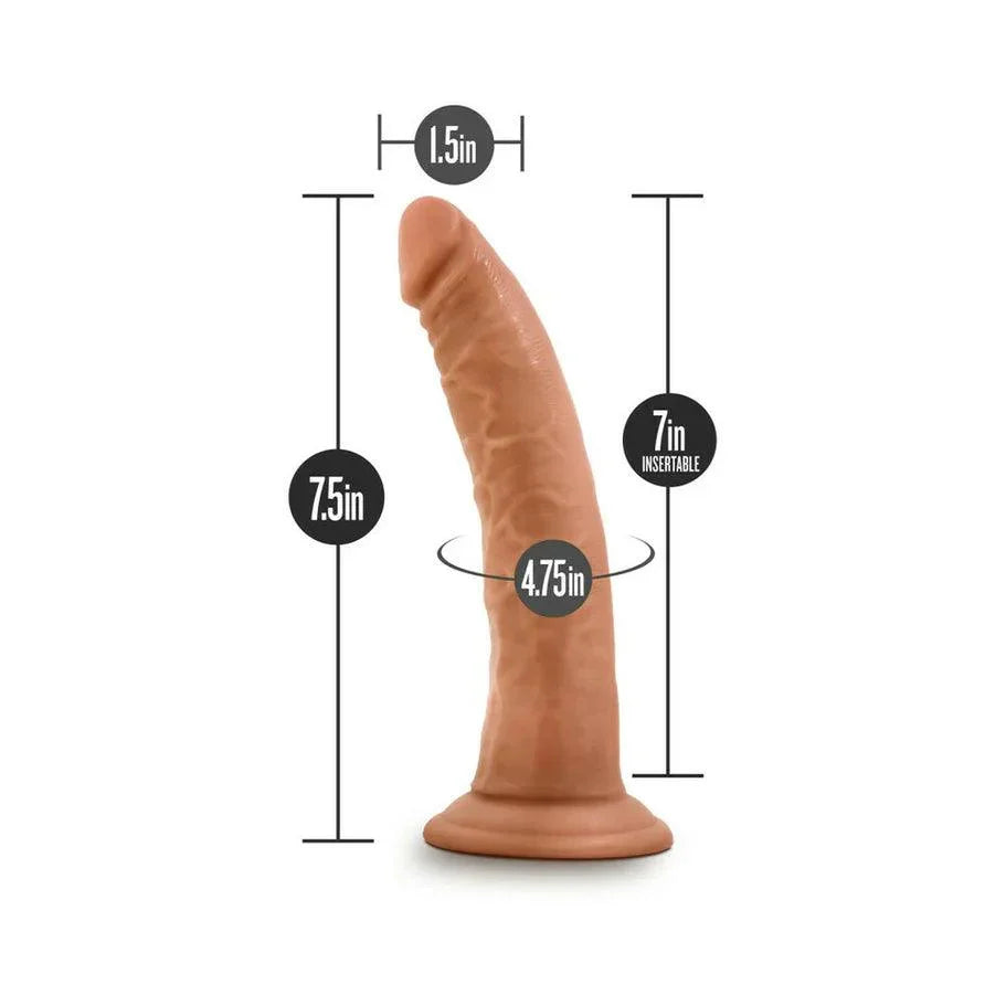 Blush Dr. Skin Glide Realistic 7.5 in. Self-Lubricating Dildo with Suction Cup - Buy At Luxury Toy X - Free 3-Day Shipping