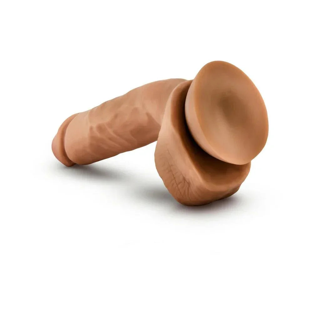 Blush Dr. Skin Glide Realistic 8.5 in. Self-Lubricating Dildo with Balls & Suction Cup - Buy At Luxury Toy X - Free 3-Day Shipping