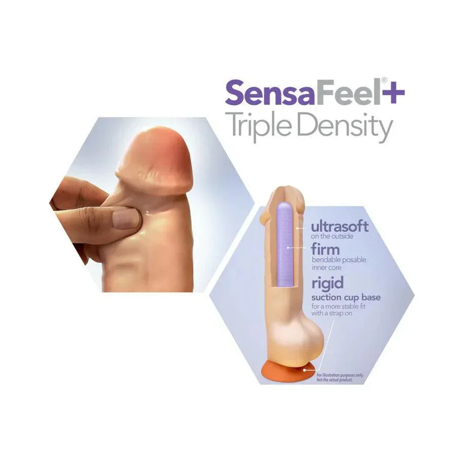 Blush Dr. Skin Plus Realistic 9 in. Triple Density Posable Dildo with Suction Cup - Buy At Luxury Toy X - Free 3-Day Shipping