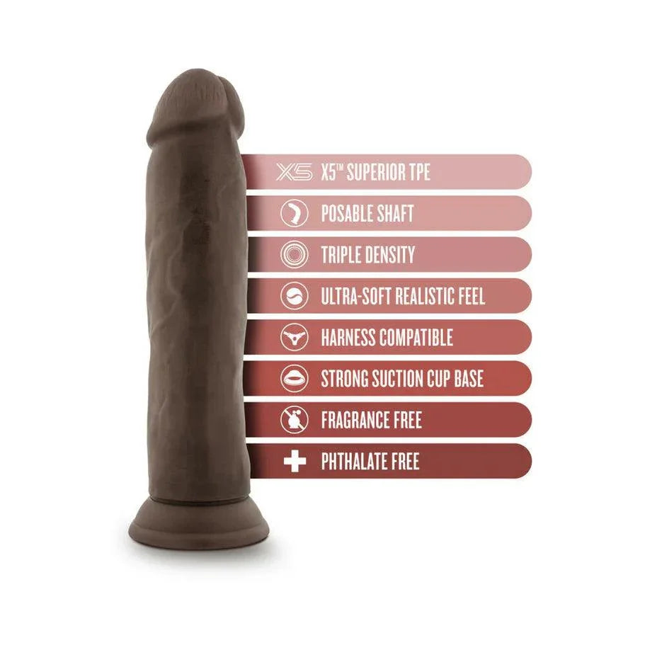 Blush Dr. Skin Plus Thick 9 in. Triple Density Posable Dildo with Suction Cup - Buy At Luxury Toy X - Free 3-Day Shipping
