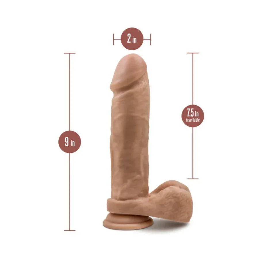 Blush Dr. Skin Silicone Dr. Julian Realistic 9 in. Posable Dildo with Balls & Suction Cup - Buy At Luxury Toy X - Free 3-Day Shipping