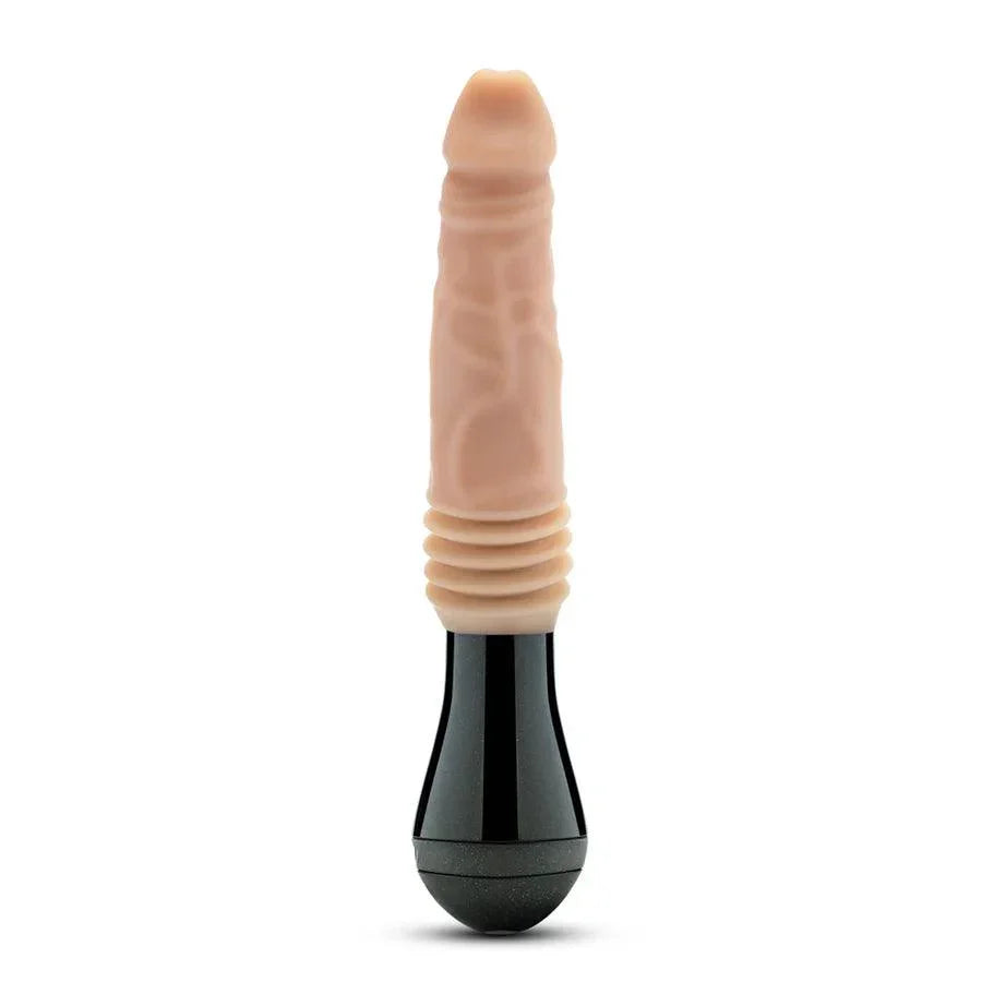 Blush Dr. Skin Silicone Dr. Knight Thrusting Gyrating Vibrating Dildo - Buy At Luxury Toy X - Free 3-Day Shipping