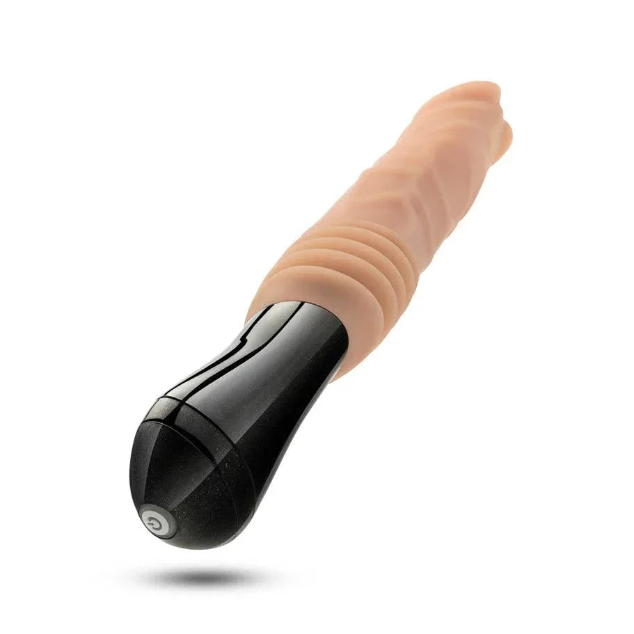 Blush Dr. Skin Silicone Dr. Knight Thrusting Gyrating Vibrating Dildo - Buy At Luxury Toy X - Free 3-Day Shipping