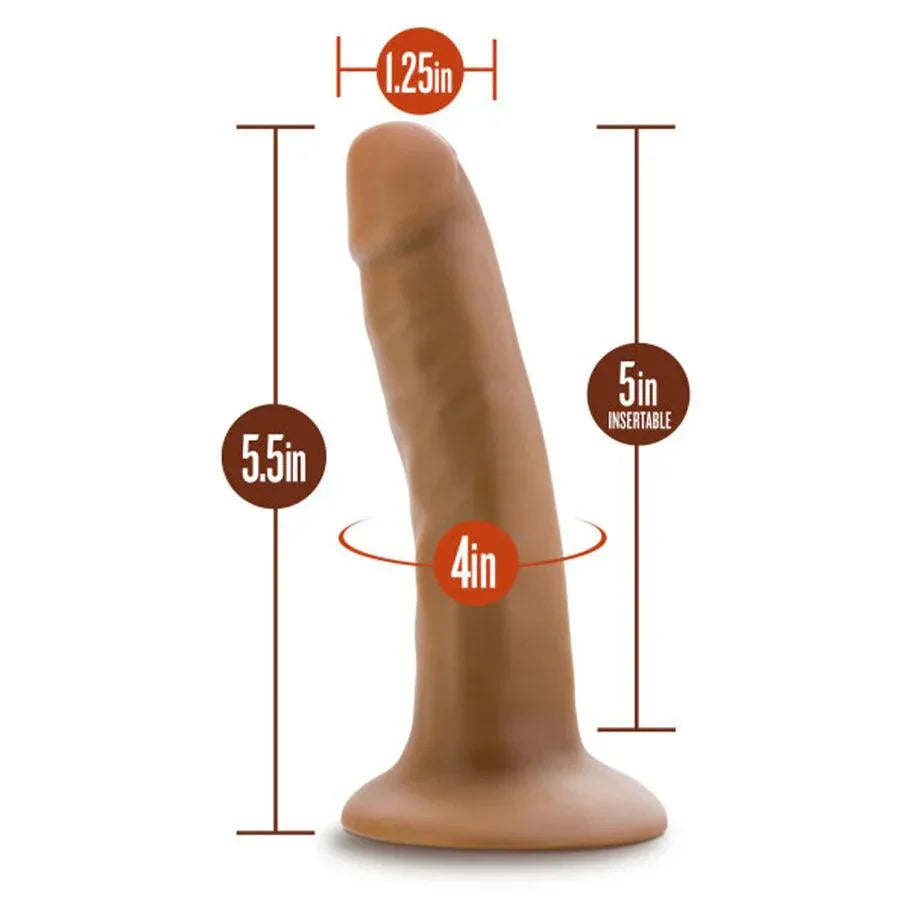 Blush Dr. Skin Silicone Dr. Lucas Realistic 5 in. Posable Dildo with Suction Cup - Buy At Luxury Toy X - Free 3-Day Shipping