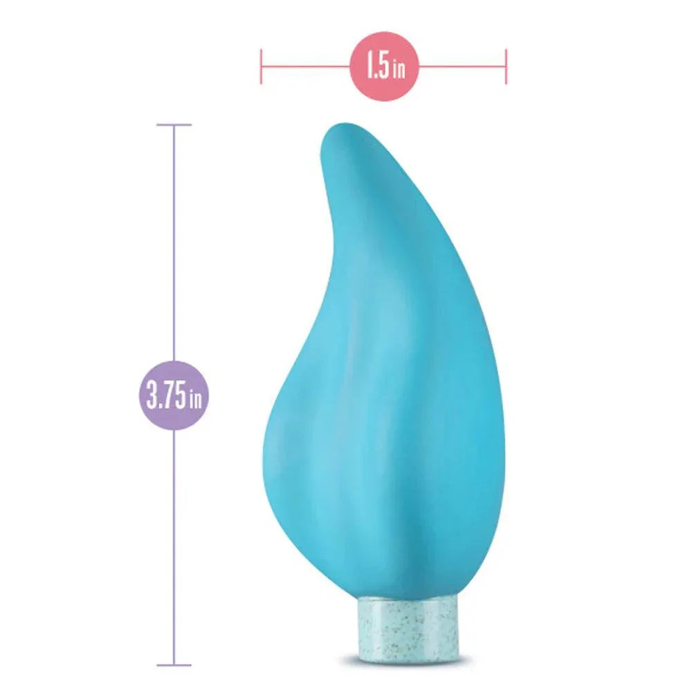 Blush Gaia Eco Caress Bullet Vibrator and Sleeve Aqua - Buy At Luxury Toy X - Free 3-Day Shipping