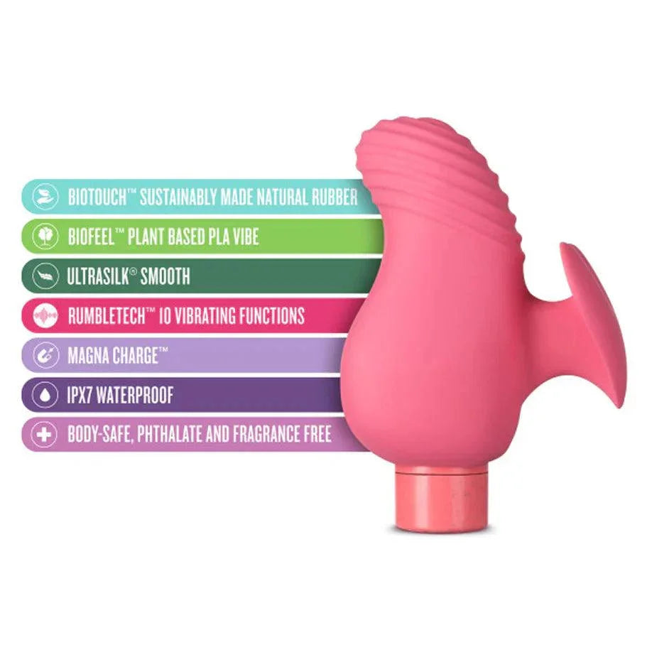Blush Gaia Eco Love Rechargeable Plant Based Vibrator - Coral Pink - Buy At Luxury Toy X - Free 3-Day Shipping