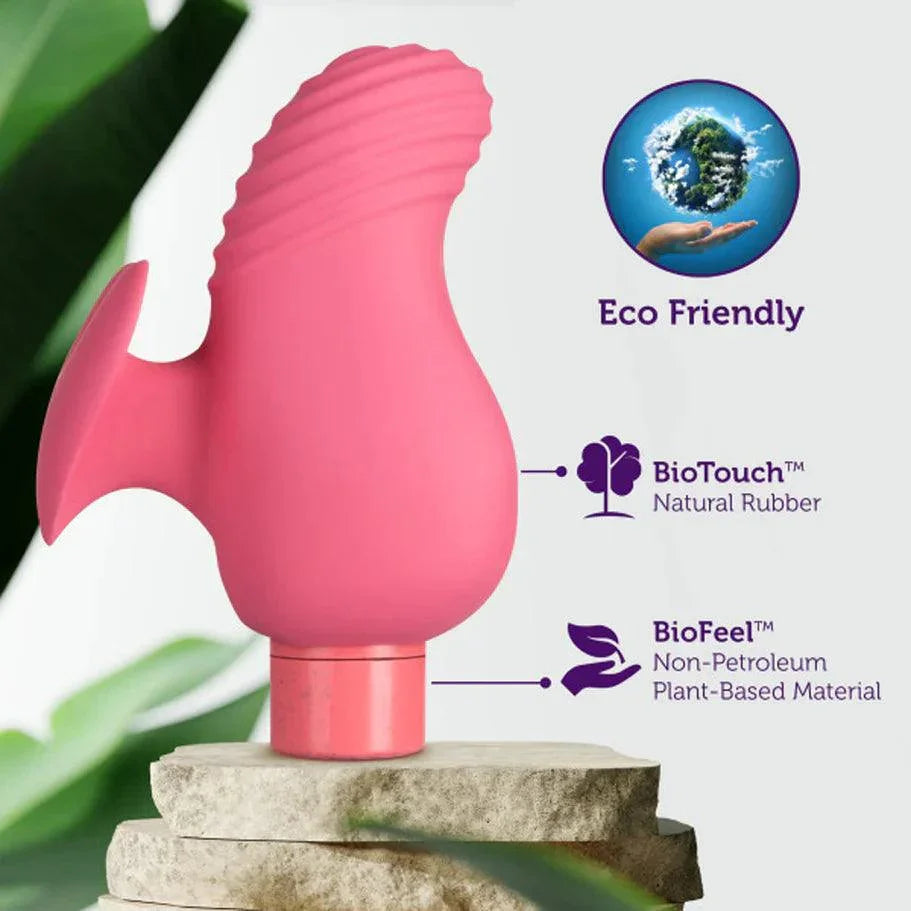 Blush Gaia Eco Love Rechargeable Plant Based Vibrator - Coral Pink - Buy At Luxury Toy X - Free 3-Day Shipping