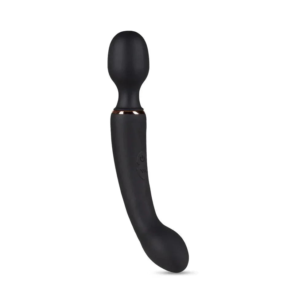 Blush Gia Rechargeable Silicone Massage Wand - Black - Buy At Luxury Toy X - Free 3-Day Shipping