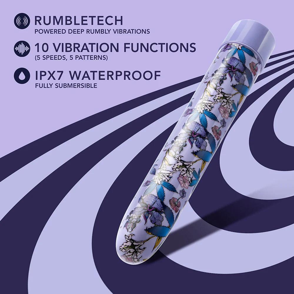 Blush Limited Addiction Floradelic Rechargeable 7 in. Vibrator - Buy At Luxury Toy X - Free 3-Day Shipping