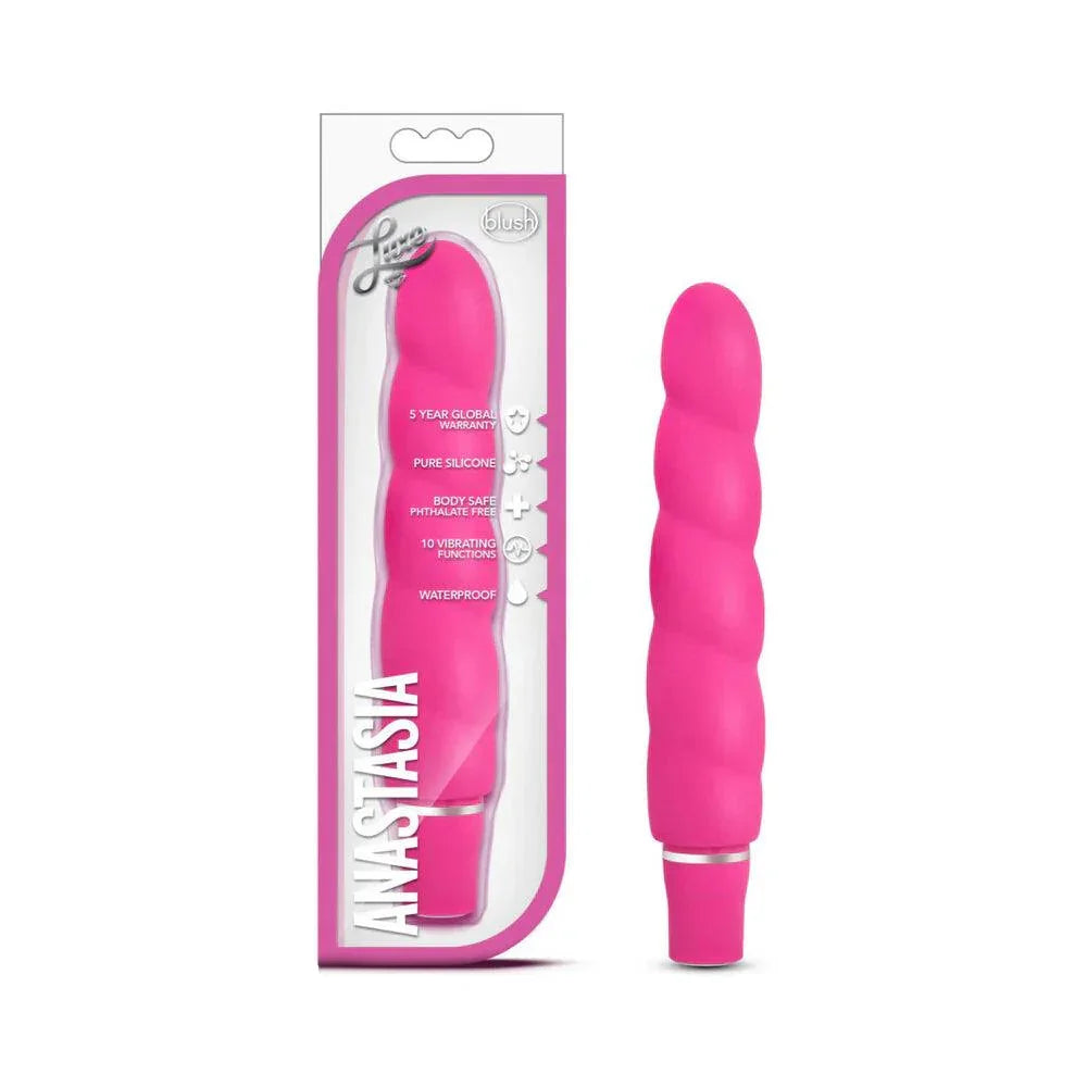 Blush Luxe Anastasia Silicone Slimline Vibrator - Buy At Luxury Toy X - Free 3-Day Shipping
