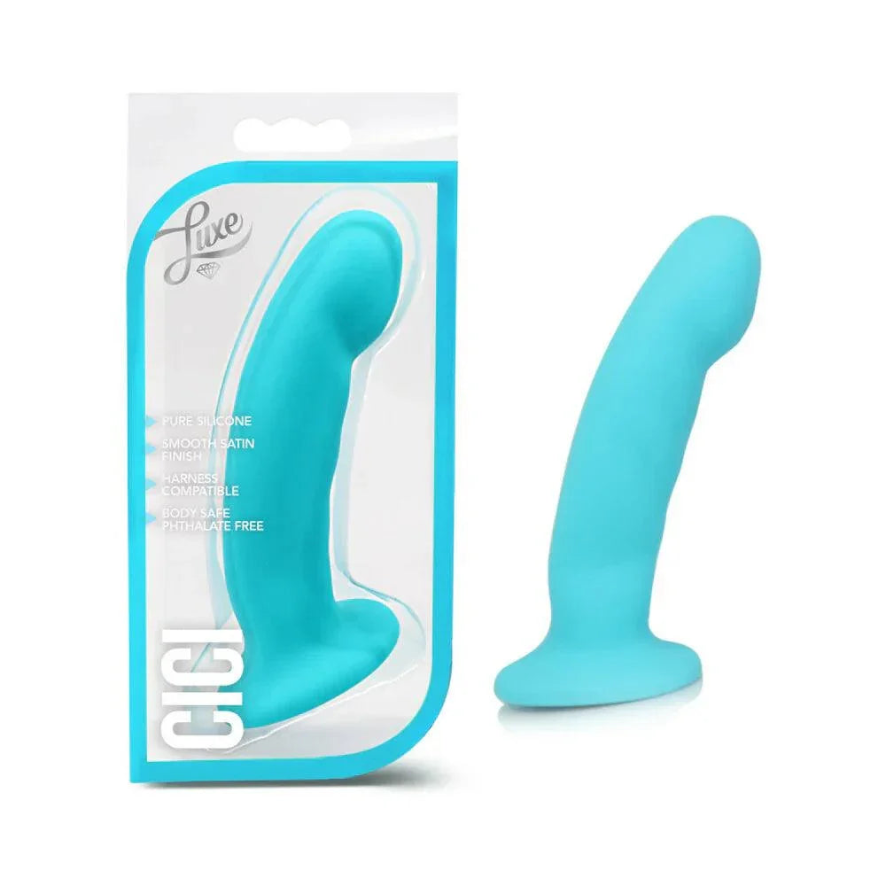 Blush Luxe Cici 6.5 in. Curved Silicone Dildo - Buy At Luxury Toy X - Free 3-Day Shipping