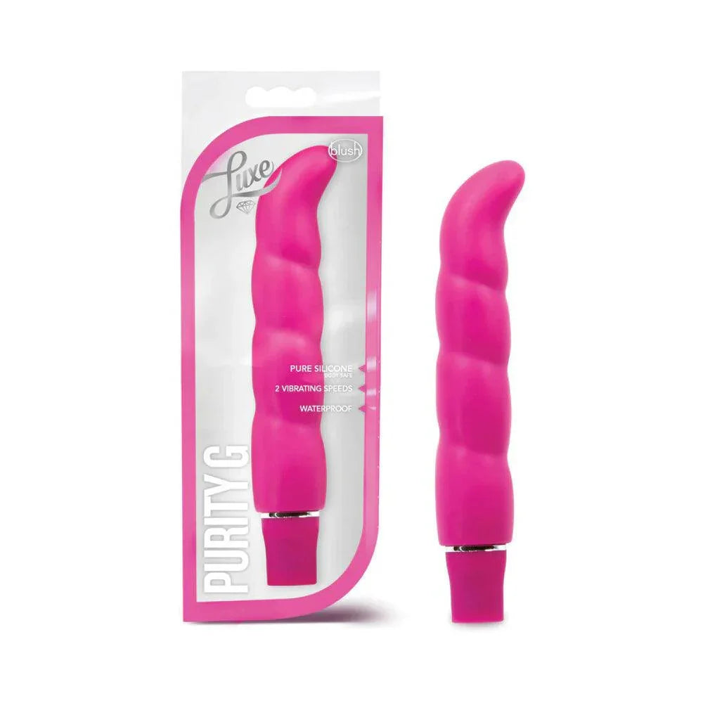 Blush Luxe Purity G Silicone Slimline G-Spot Vibrator - Buy At Luxury Toy X - Free 3-Day Shipping