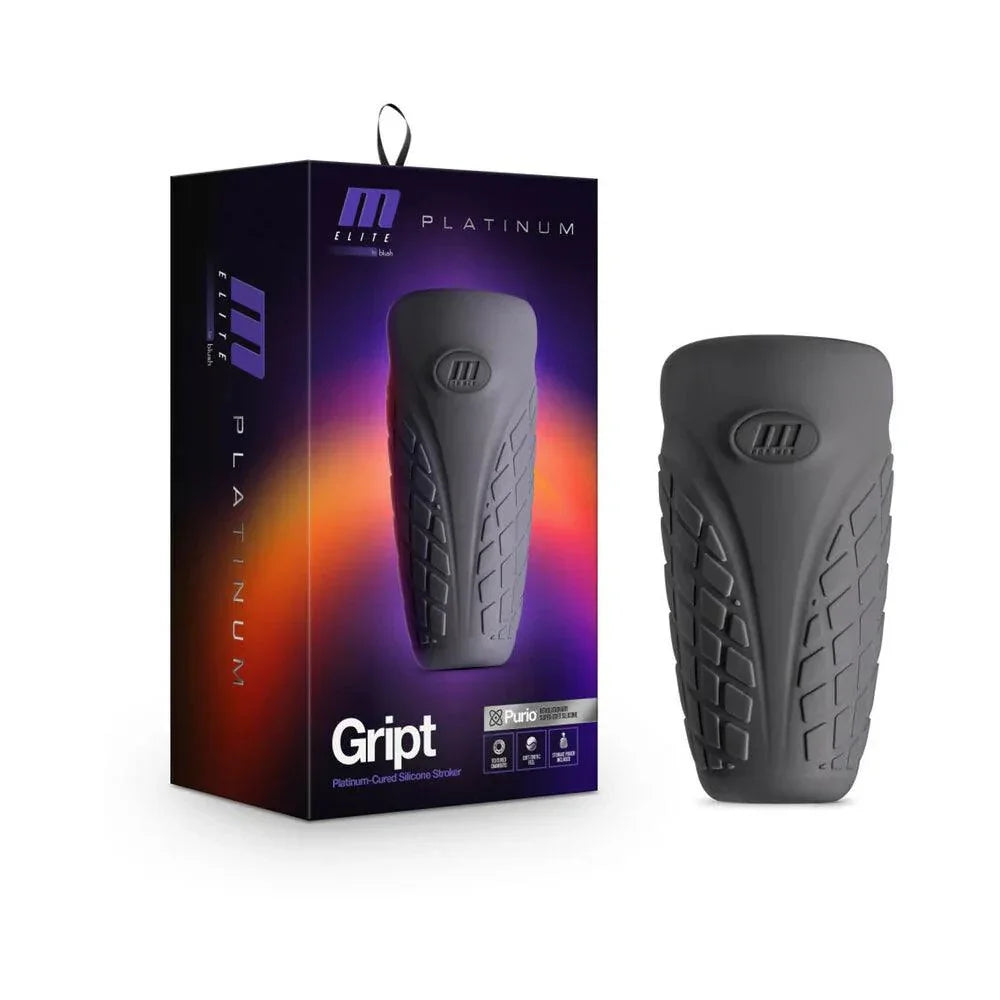 Blush M Elite Platinum Gript Silicone Stroker - Buy At Luxury Toy X - Free 3-Day Shipping