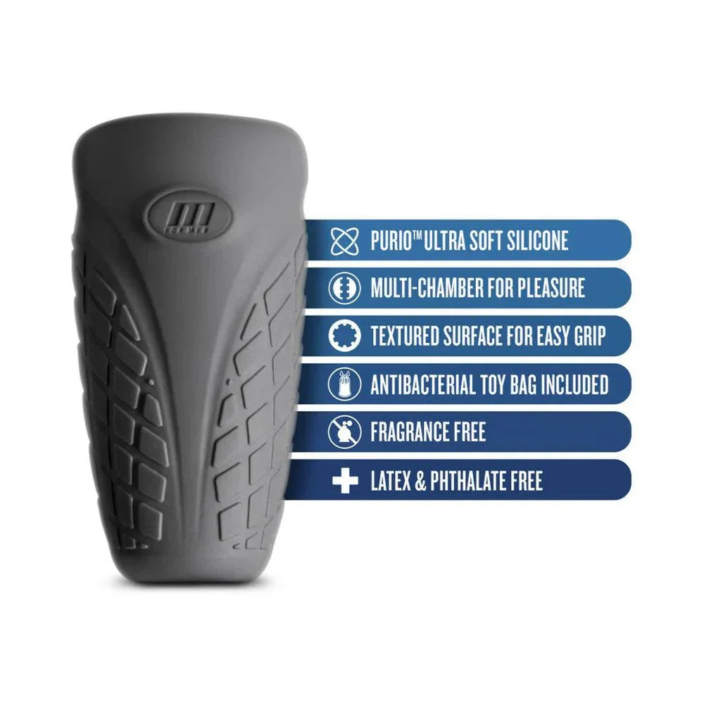 Blush M Elite Platinum Gript Silicone Stroker - Buy At Luxury Toy X - Free 3-Day Shipping