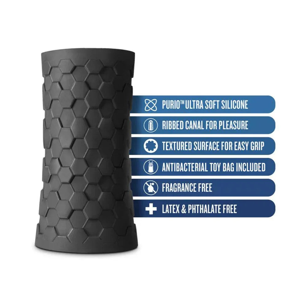 Blush M Elite Platinum Hekx Silicone Stroker - Buy At Luxury Toy X - Free 3-Day Shipping