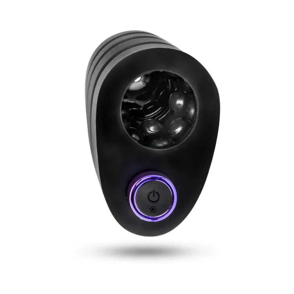 Blush M Elite Platinum Strok Rechargeable Silicone Dual End Pussy Masturbator - Buy At Luxury Toy X - Free 3-Day Shipping