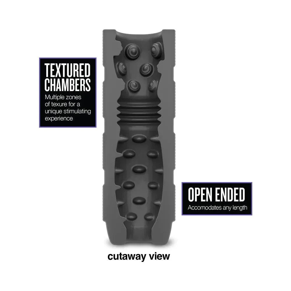 Blush M Elite Platinum Strok Rechargeable Silicone Dual End Pussy Masturbator - Buy At Luxury Toy X - Free 3-Day Shipping