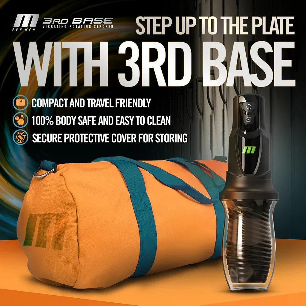 Blush M for Men 3rd Base Rechargeable Masturbator - Buy At Luxury Toy X - Free 3-Day Shipping