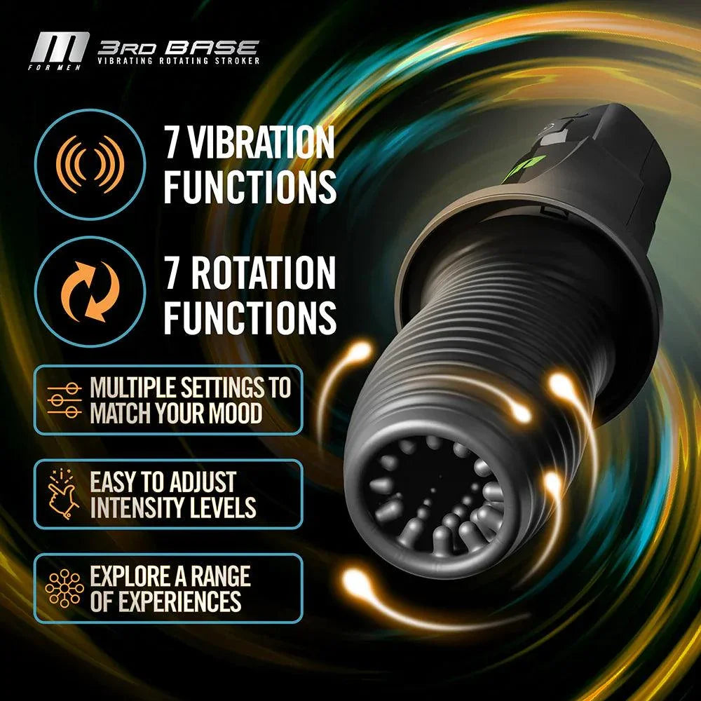 Blush M for Men 3rd Base Rechargeable Masturbator - Buy At Luxury Toy X - Free 3-Day Shipping