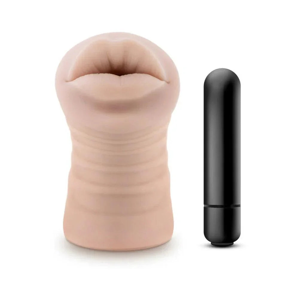 Blush M for Men Angie Oral Stroker with Bullet Vibrator - Buy At Luxury Toy X - Free 3-Day Shipping