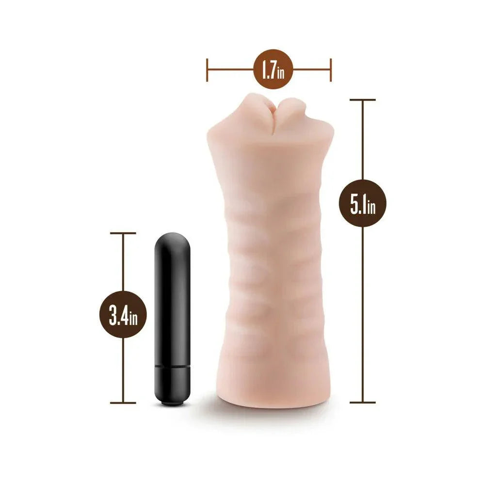 Blush M for Men Angie Oral Stroker with Bullet Vibrator - Buy At Luxury Toy X - Free 3-Day Shipping