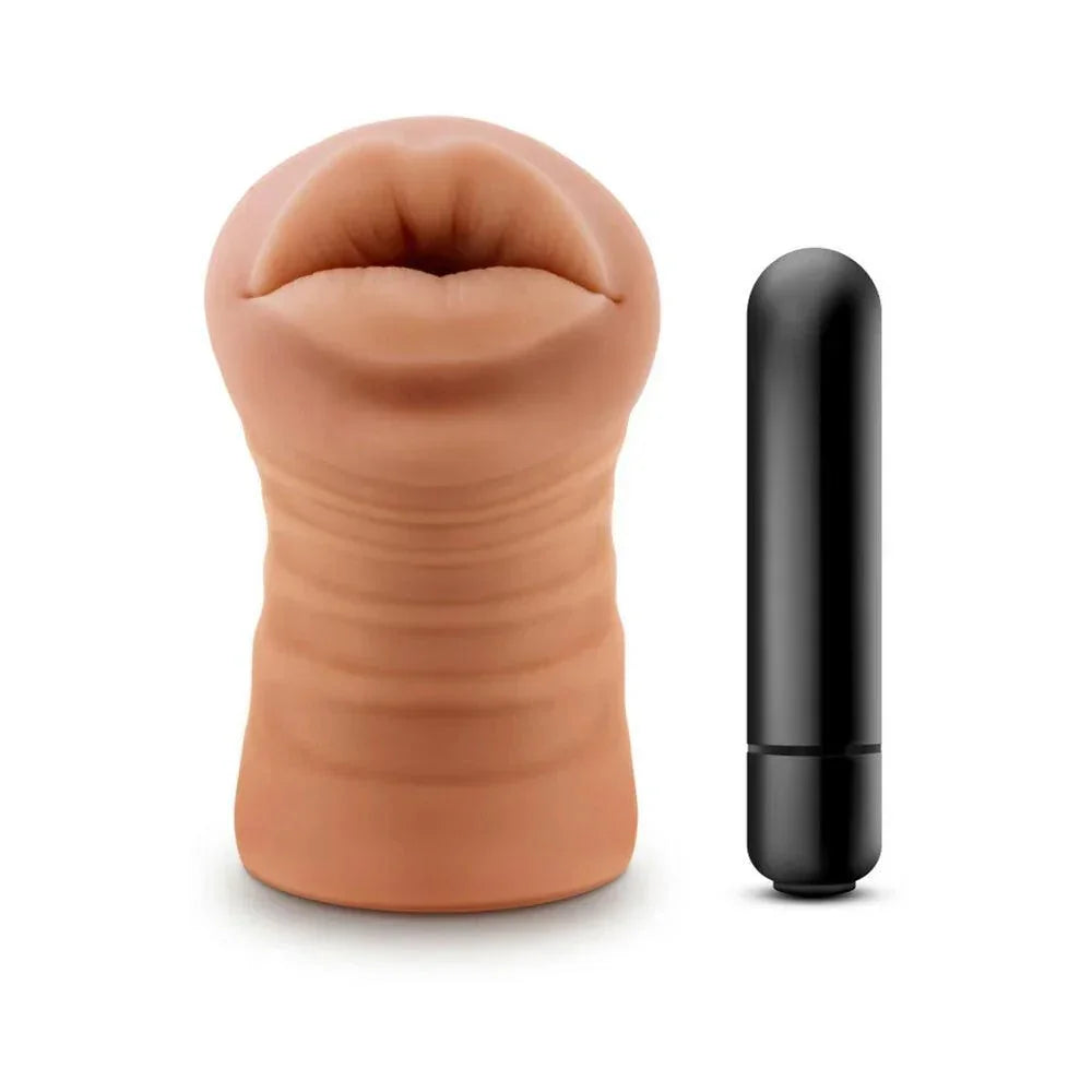 Blush M for Men Isabella Oral Stroker with Bullet Vibrator - Buy At Luxury Toy X - Free 3-Day Shipping
