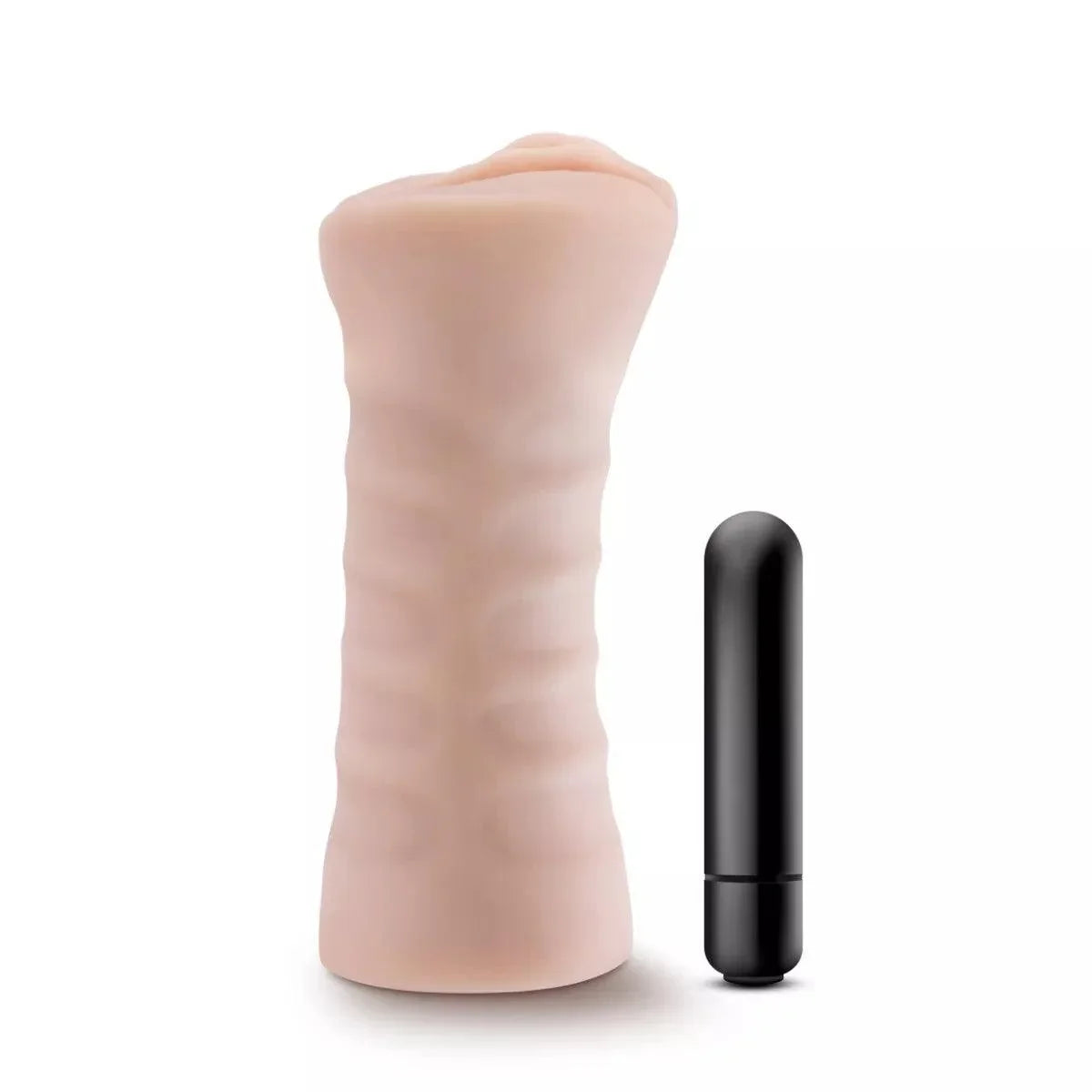 Blush M for Men Rain Pussy Vibrating Masturbator with Bullet - Buy At Luxury Toy X - Free 3-Day Shipping