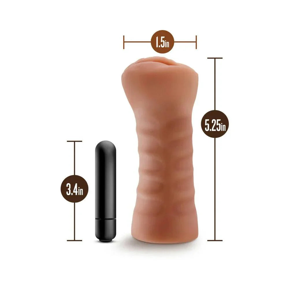 Blush M for Men Sofia Vagina Stroker with Bullet Vibrator - Buy At Luxury Toy X - Free 3-Day Shipping