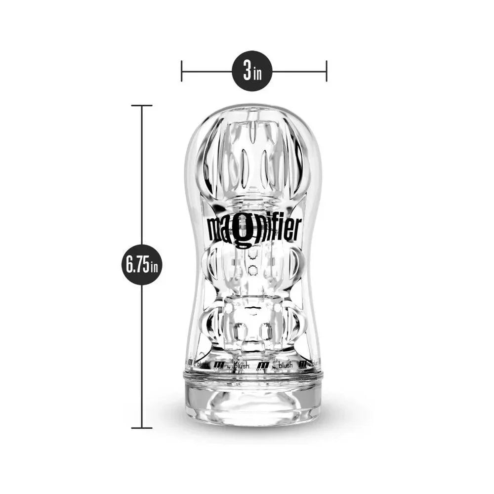 Blush M for Men Soft + Wet Magnifier Self-Lubricating See-Through Stroker - Buy At Luxury Toy X - Free 3-Day Shipping