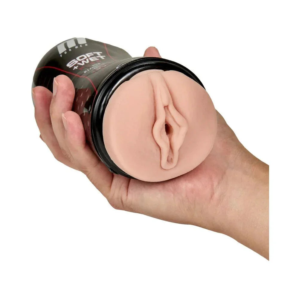 Blush M for Men Soft + Wet Pussy with Pleasure Ridges & Orbs Self-Lubricating Vagina Stroker - Buy At Luxury Toy X - Free 3-Day Shipping