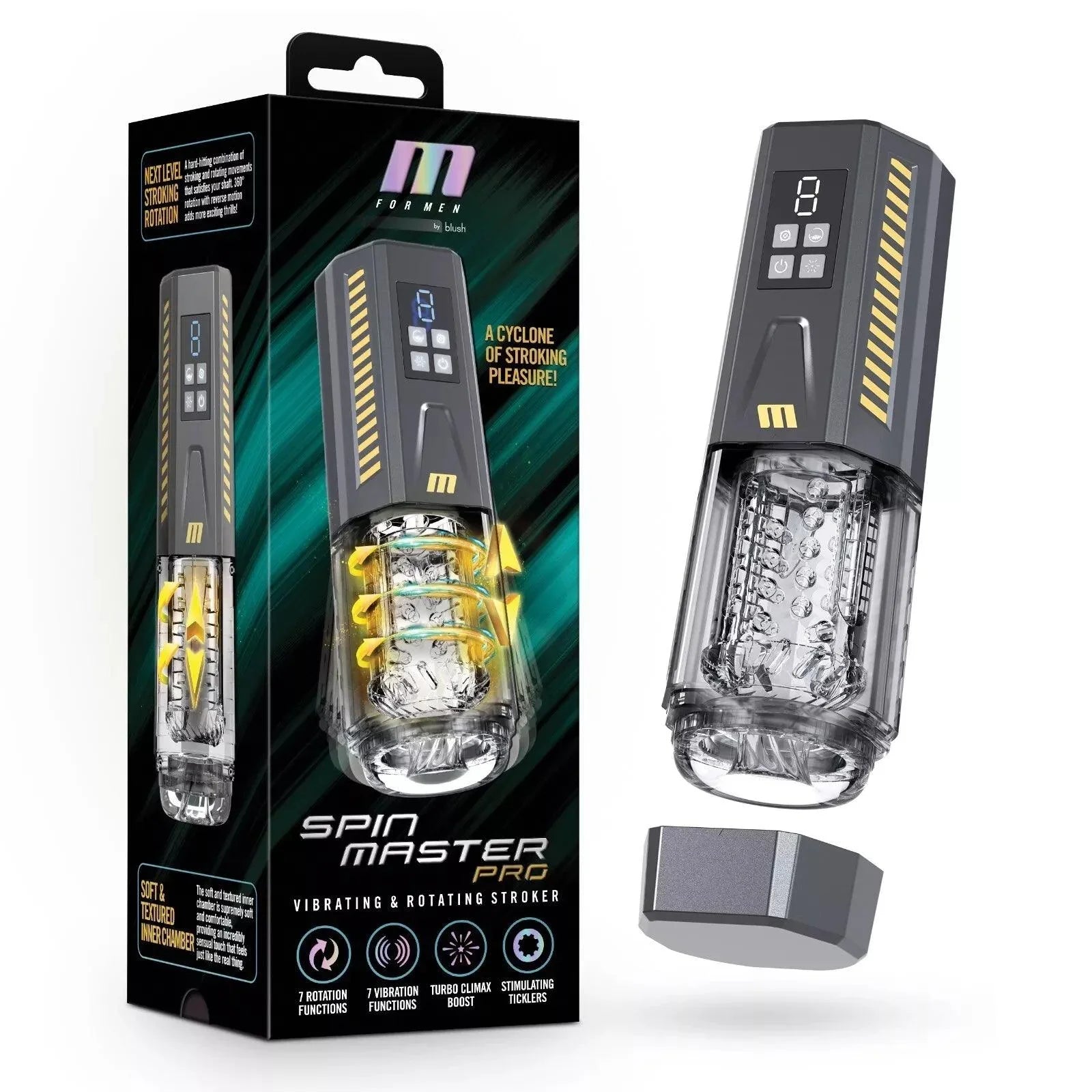 Blush M for Men SpinMaster Pro Rechargeable Masturbator - Buy At Luxury Toy X - Free 3-Day Shipping