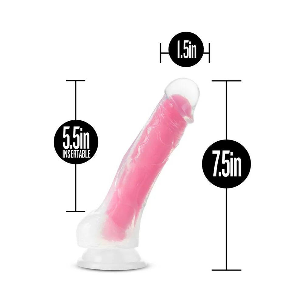 Blush Neo Elite Glow in the Dark Viper 7 in. Dual-Density Dildo - Buy At Luxury Toy X - Free 3-Day Shipping
