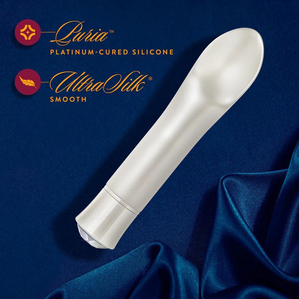 Blush Oh My Gem Bold Rechargeable Warming Silicone Scooped Tongue Vibrator Diamond - Buy At Luxury Toy X - Free 3-Day Shipping