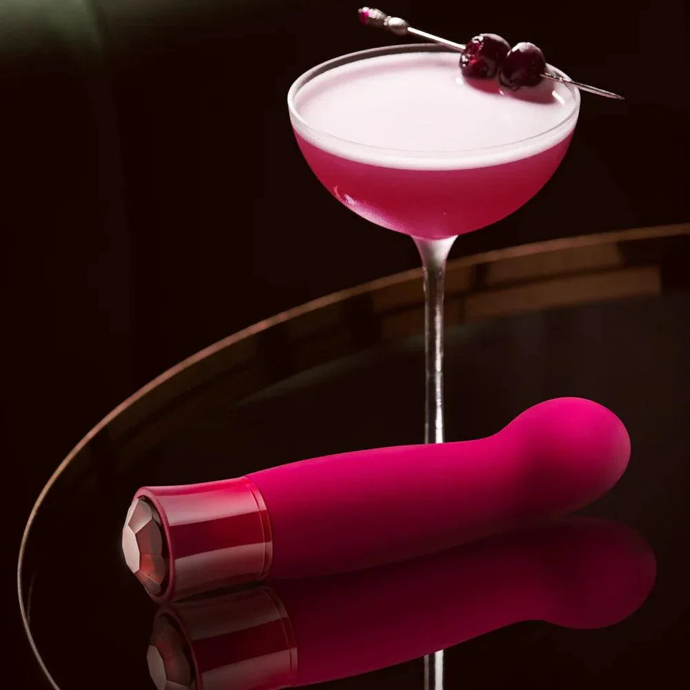 Blush Oh My Gem Classy Rechargeable Warming Silicone G-Spot Vibrator Garnet - Buy At Luxury Toy X - Free 3-Day Shipping