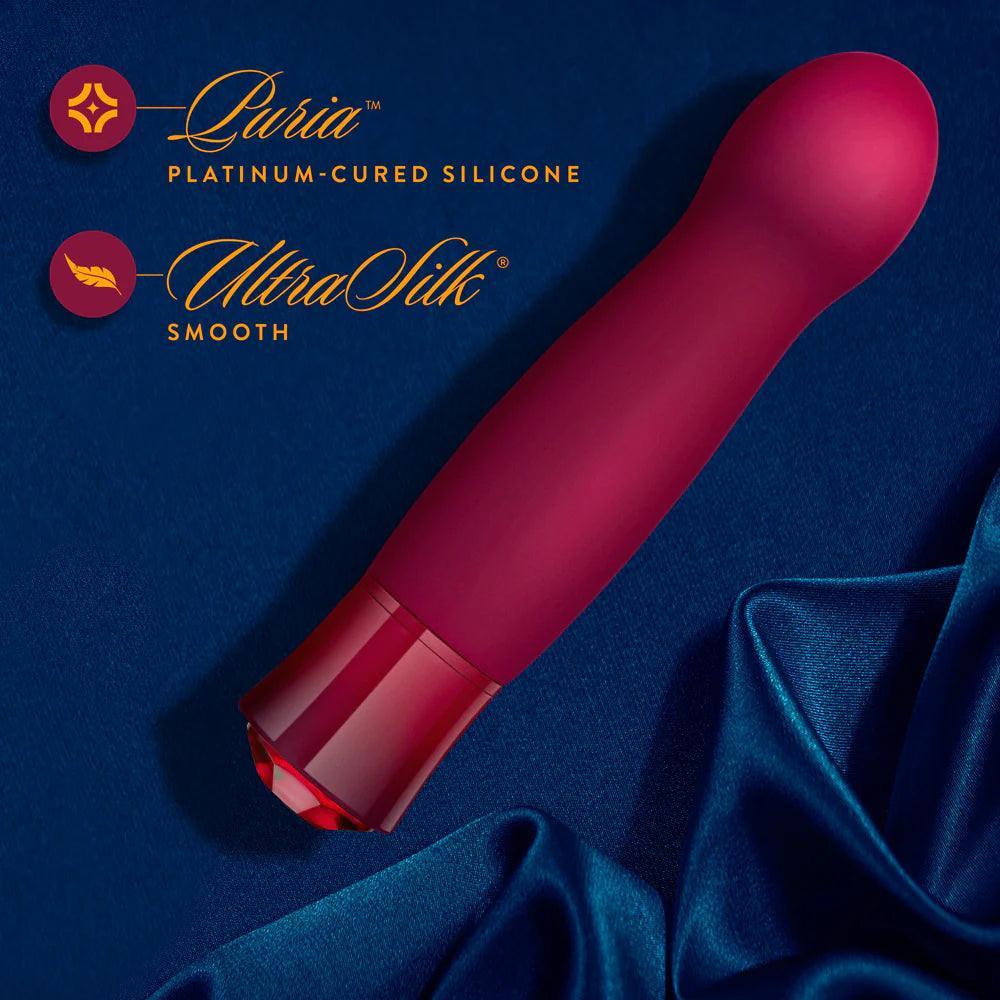 Blush Oh My Gem Classy Rechargeable Warming Silicone G-Spot Vibrator Garnet - Buy At Luxury Toy X - Free 3-Day Shipping