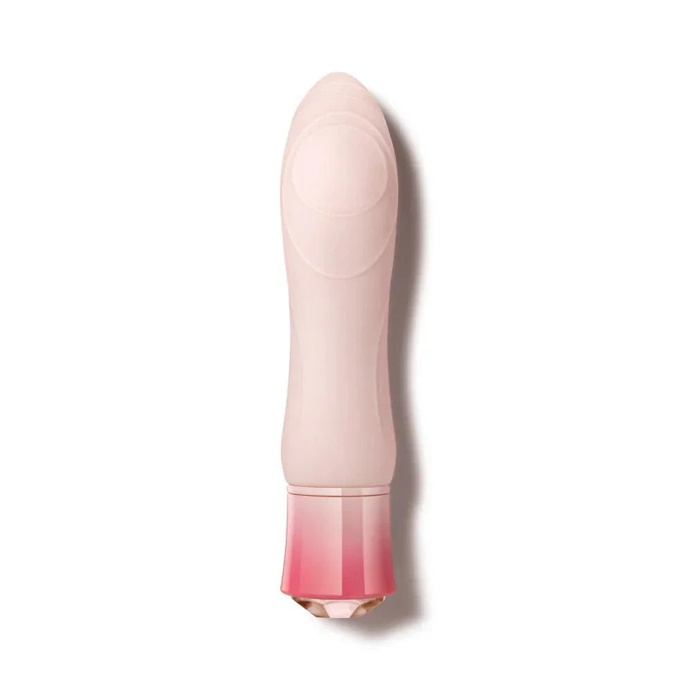 Blush Oh My Gem Elegant Rechargeable Warming Textured Silicone G-Spot Vibrator Morganite - Buy At Luxury Toy X - Free 3-Day Shipping
