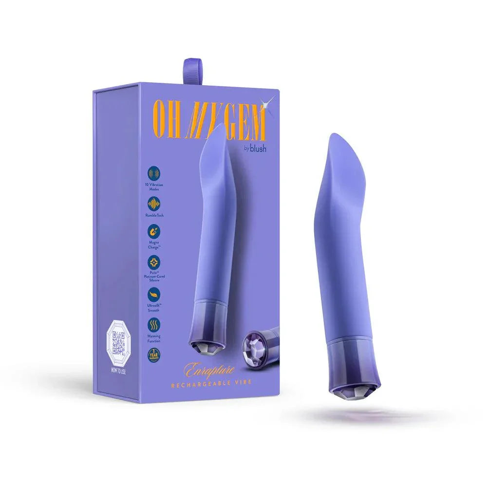 Blush Oh My Gem Enrapture Rechargeable Silicone G-Spot Vibrator - Buy At Luxury Toy X - Free 3-Day Shipping