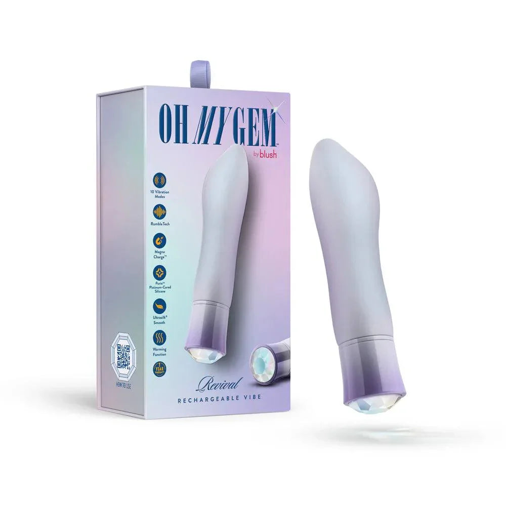 Blush Oh My Gem Revival Rechargeable Silicone G-Spot Vibrator - Buy At Luxury Toy X - Free 3-Day Shipping