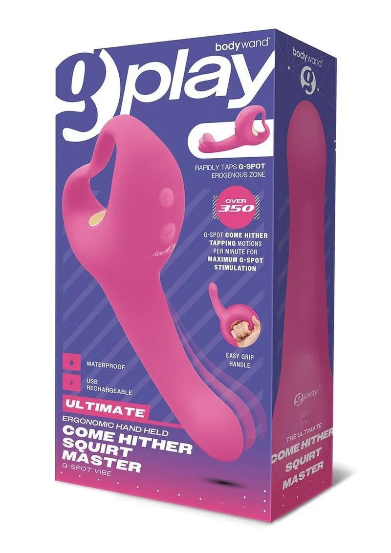 Bodywand G-Play Ultimate Ergonomic Rechargeable Silcone Come Hither Squirt Trainer with Clitoral Stimulator - Buy At Luxury Toy X - Free 3-Day Shipping