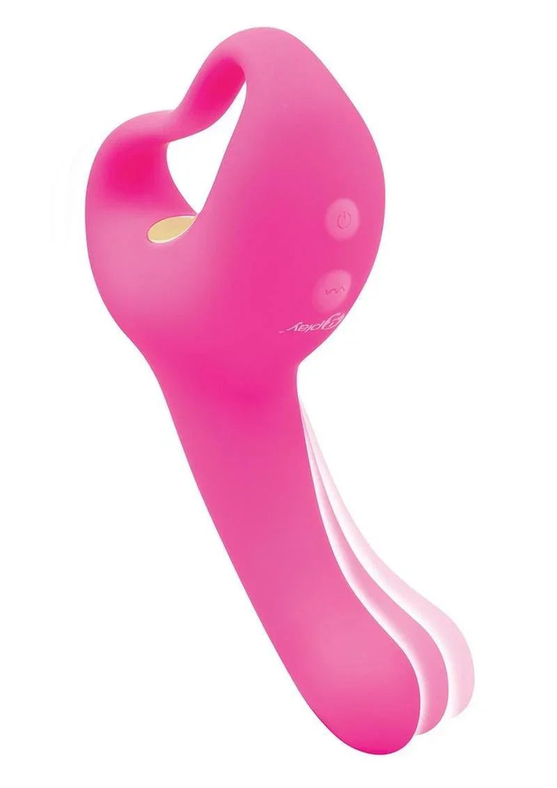 Bodywand G-Play Ultimate Ergonomic Rechargeable Silcone Come Hither Squirt Trainer with Clitoral Stimulator - Buy At Luxury Toy X - Free 3-Day Shipping