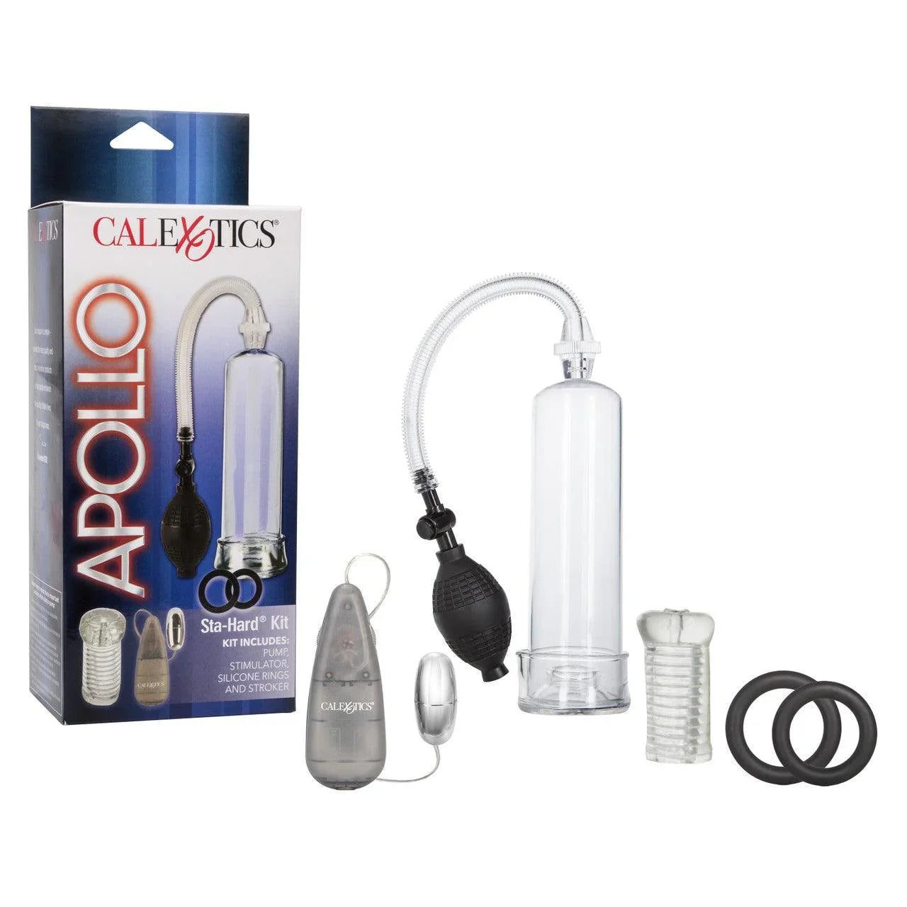 CalExotics Apollo Penis Pump Sta-Hard Kit - Buy At Luxury Toy X - Free 3-Day Shipping