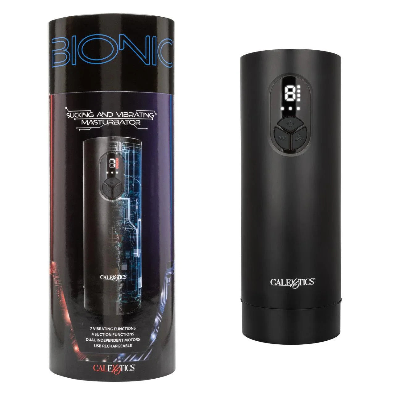 Calexotics Bionic™ Sucking and Vibrating Masturbator - Buy At Luxury Toy X - Free 3-Day Shipping