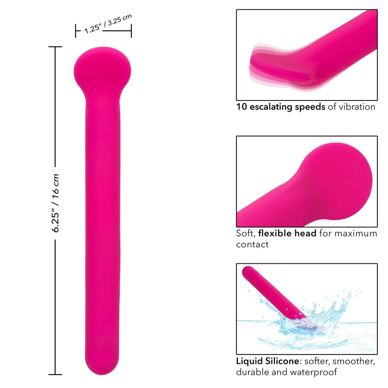 CalExotics Bliss Liquid Silicone Rechargeable Clitoriffic Vibrator - Buy At Luxury Toy X - Free 3-Day Shipping